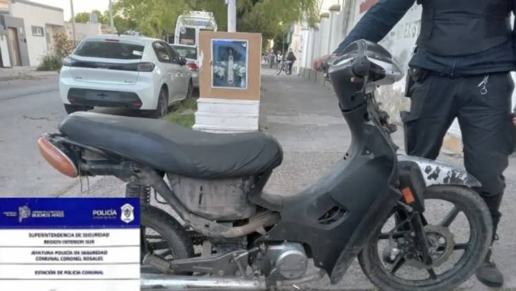 Recuperaron una moto robada en el parque San Martín