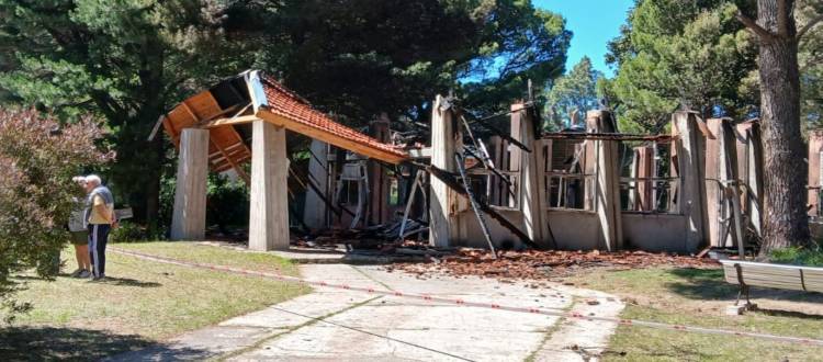Se habilitó una cuenta bancaria para recibir ayudas para reconstruir la capilla de Pehuen Co