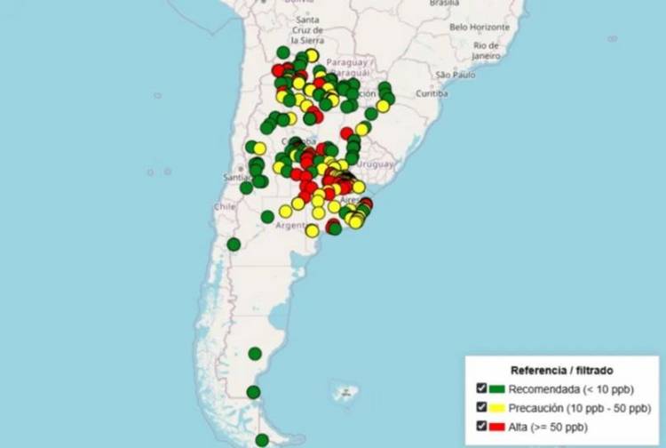 Alerta por arsénico en agua de Buenos Aires: 70 por ciento de la provincia en riesgo