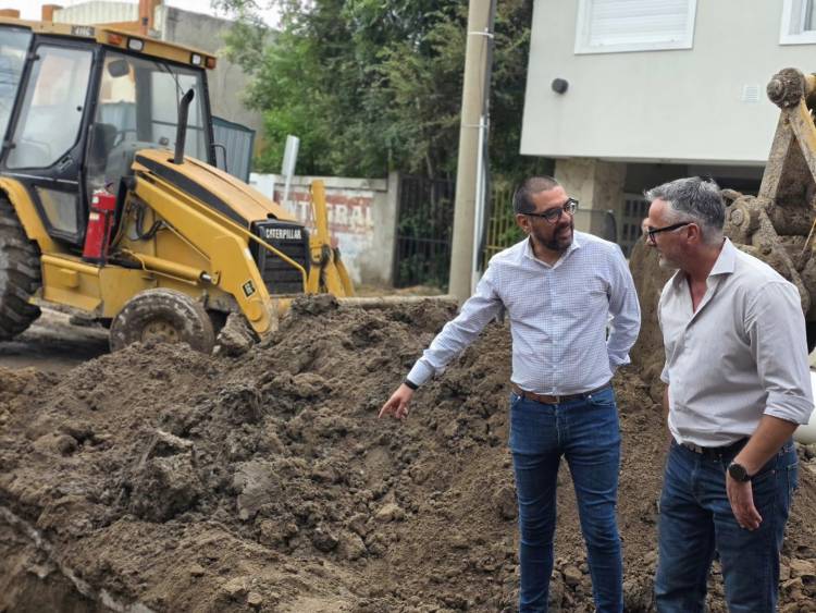 Autoridades de ABSA estuvieron en Punta Alta y recorrieron obras con Aristimuño