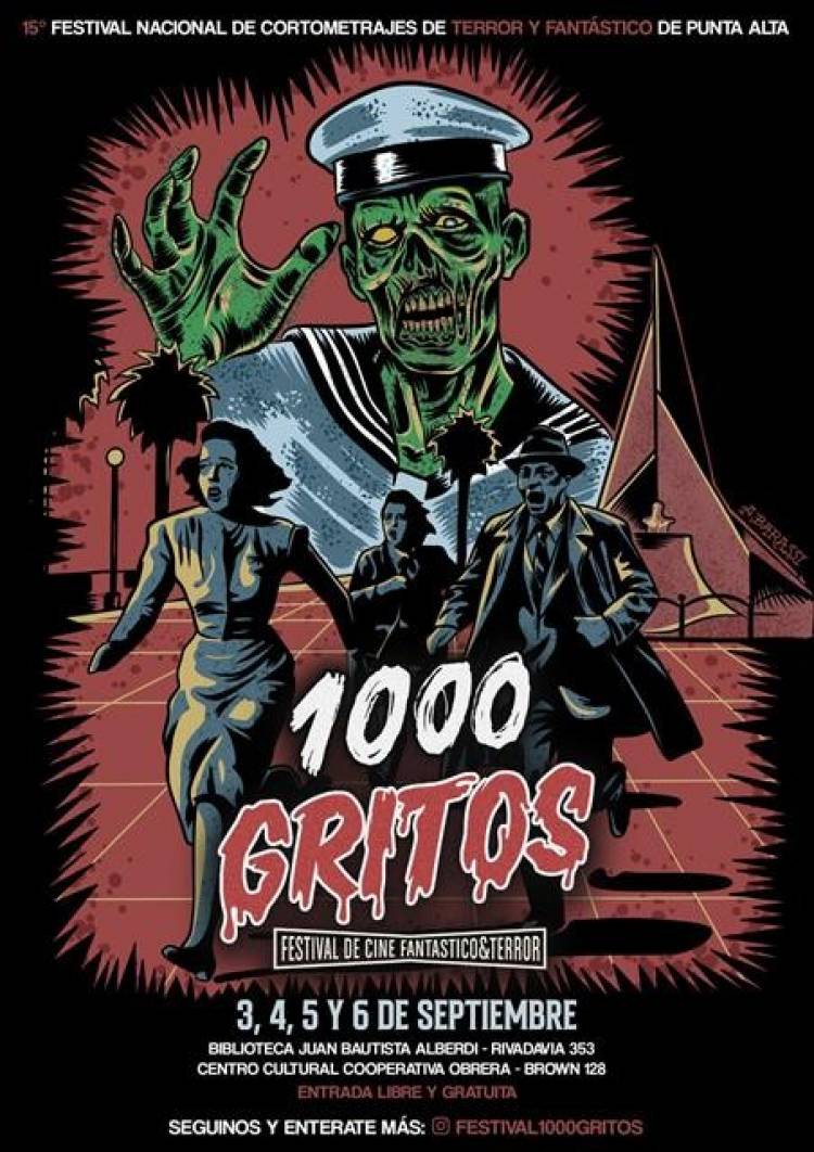 Presentaron el póster oficial de la XV edición del Festival Nacional de Cine de Terror y Fantástico 1000 Gritos