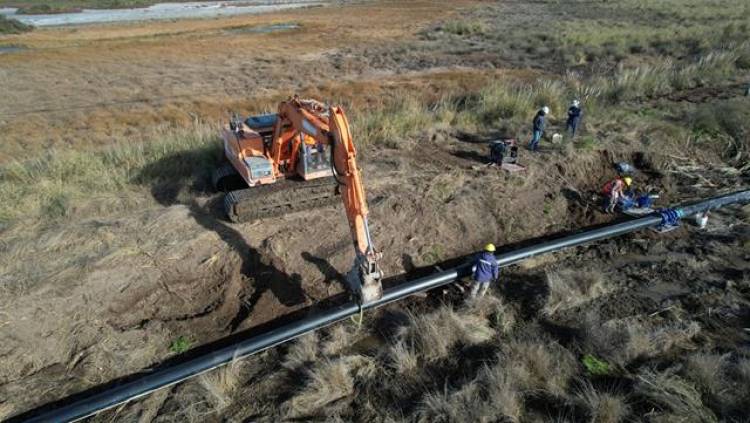 Avanza el nuevo acueducto en Coronel Rosales